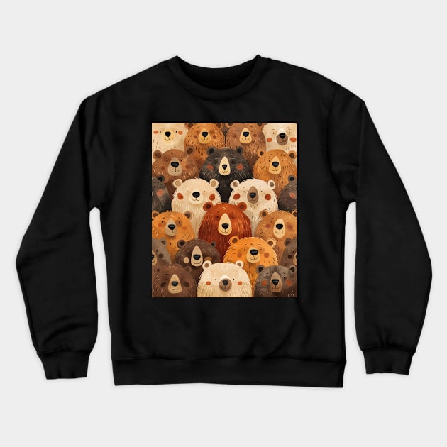 Grizzly Bear Hibernation Habits Crewneck Sweatshirt by xXYazzyChanArtsXx